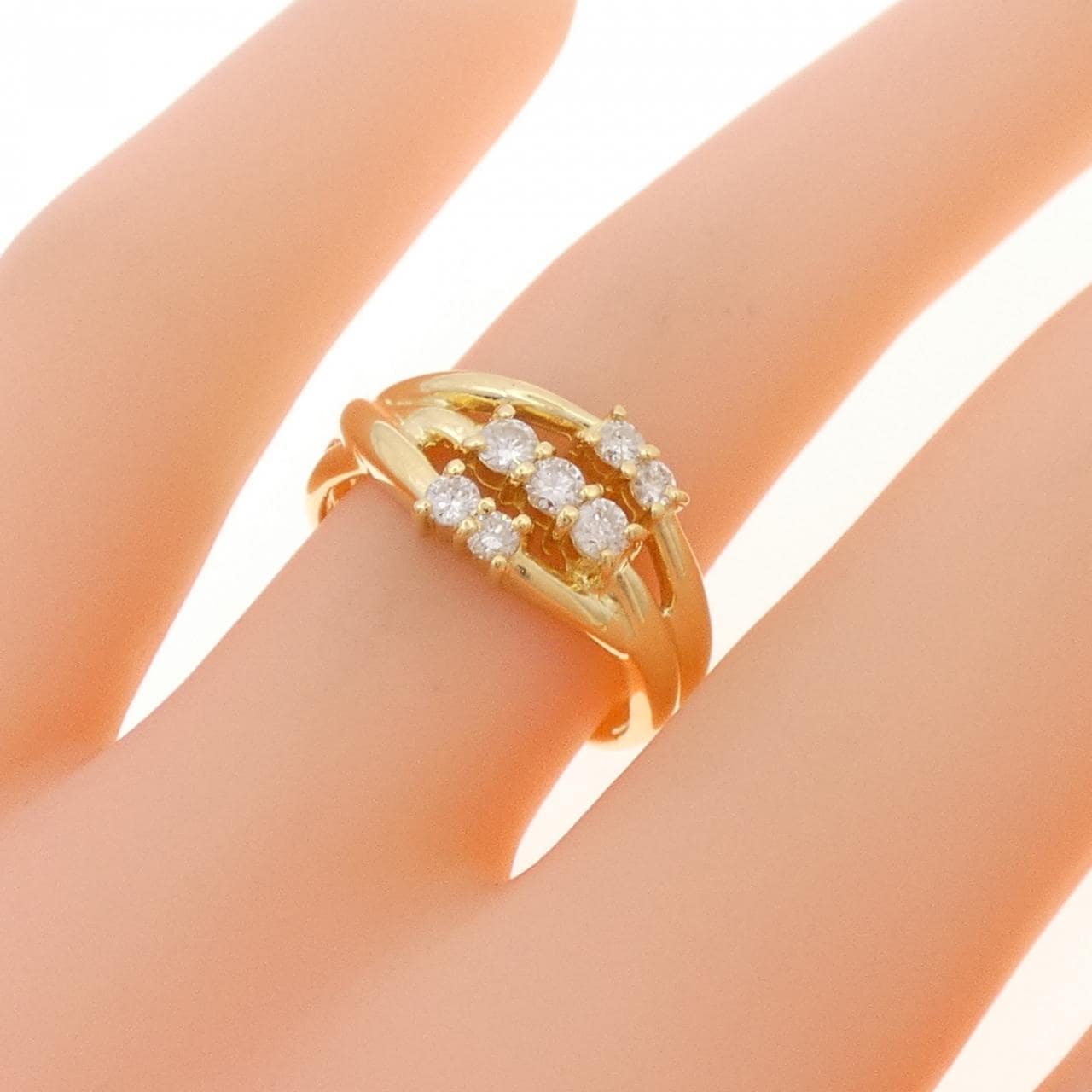 K18YG ダイヤモンド リング 0.30CT