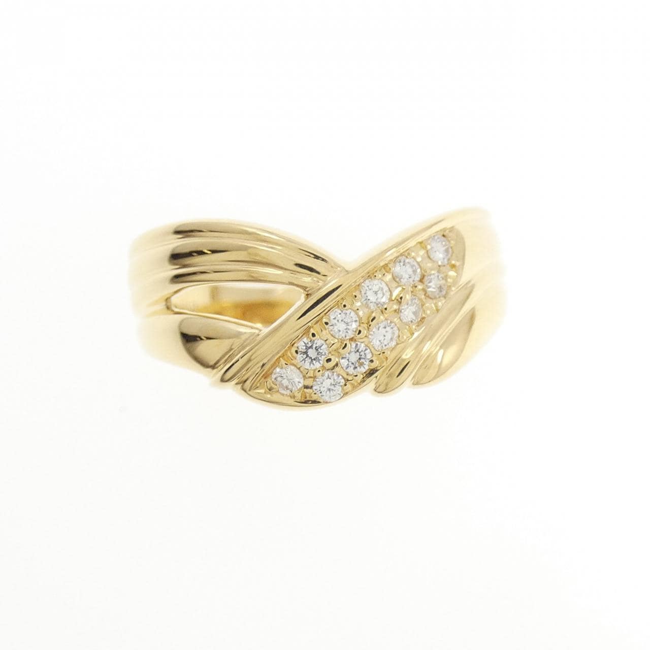 K18YG ダイヤモンド リング 0.09CT
