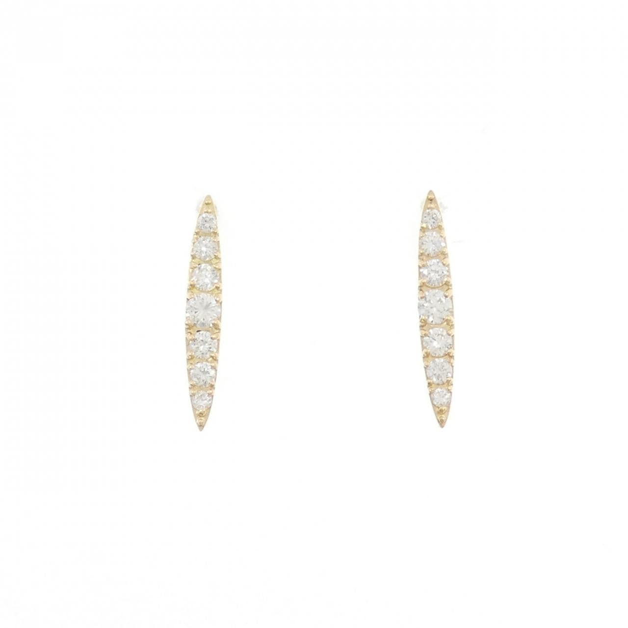 【リメイク】K18YG ダイヤモンド ピアス 0.30CT