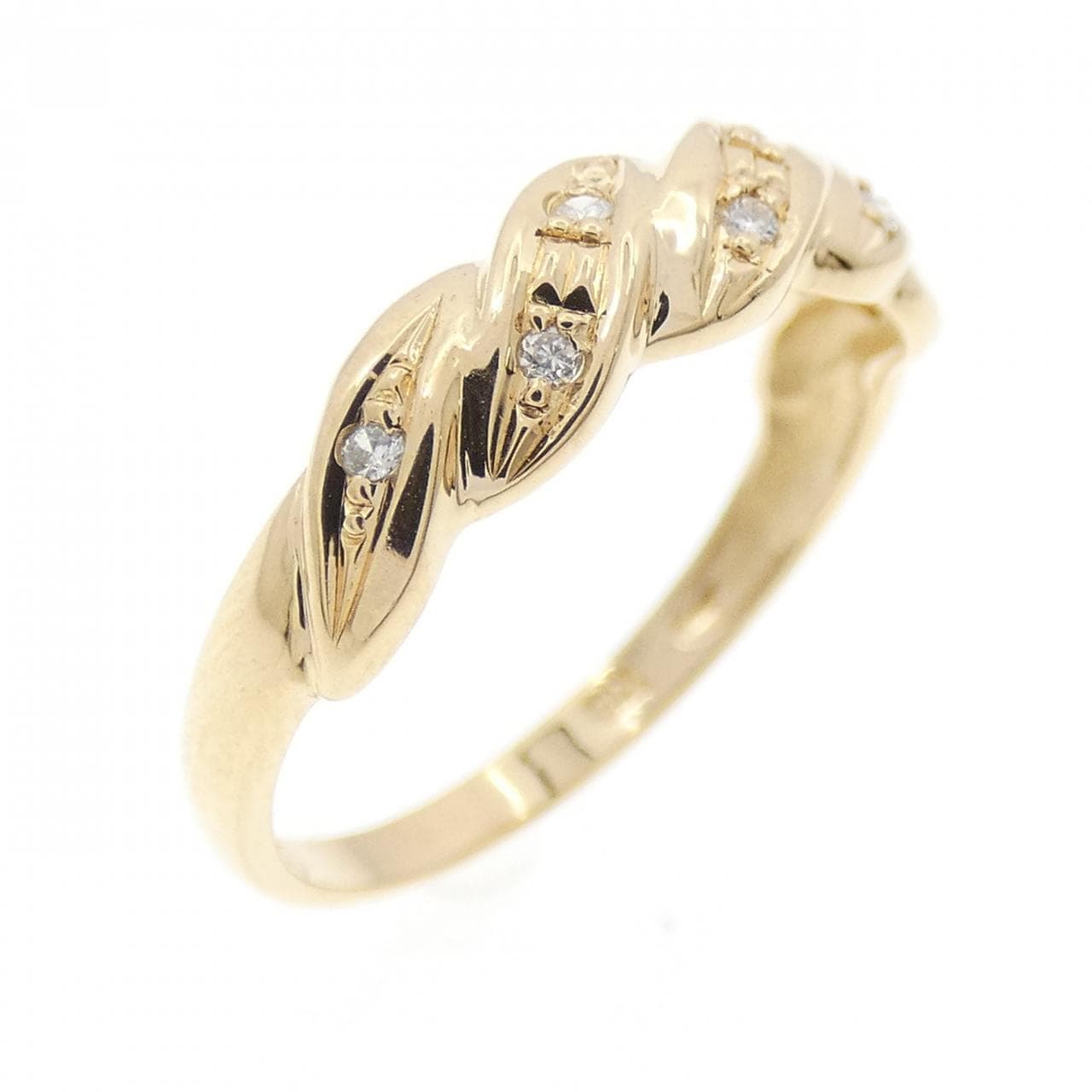 K18YG ダイヤモンド リング 0.04CT