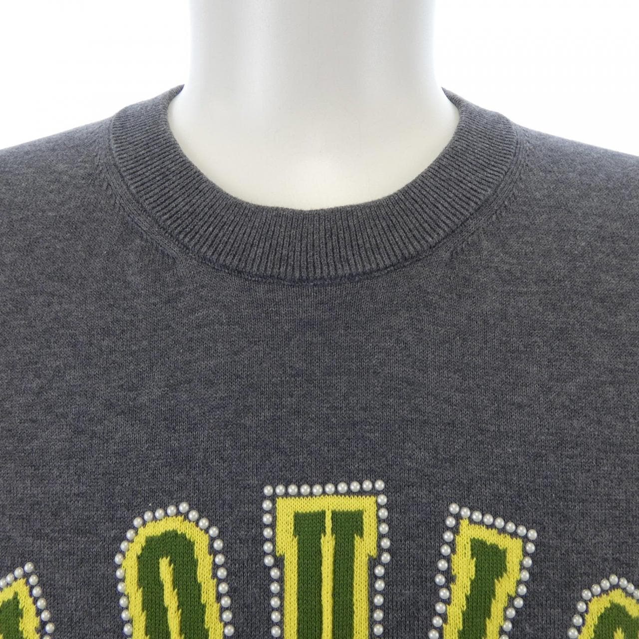 LOUIS VUITTON缀饰短袖棉质圆领针织衫 (HSN15WAUR)