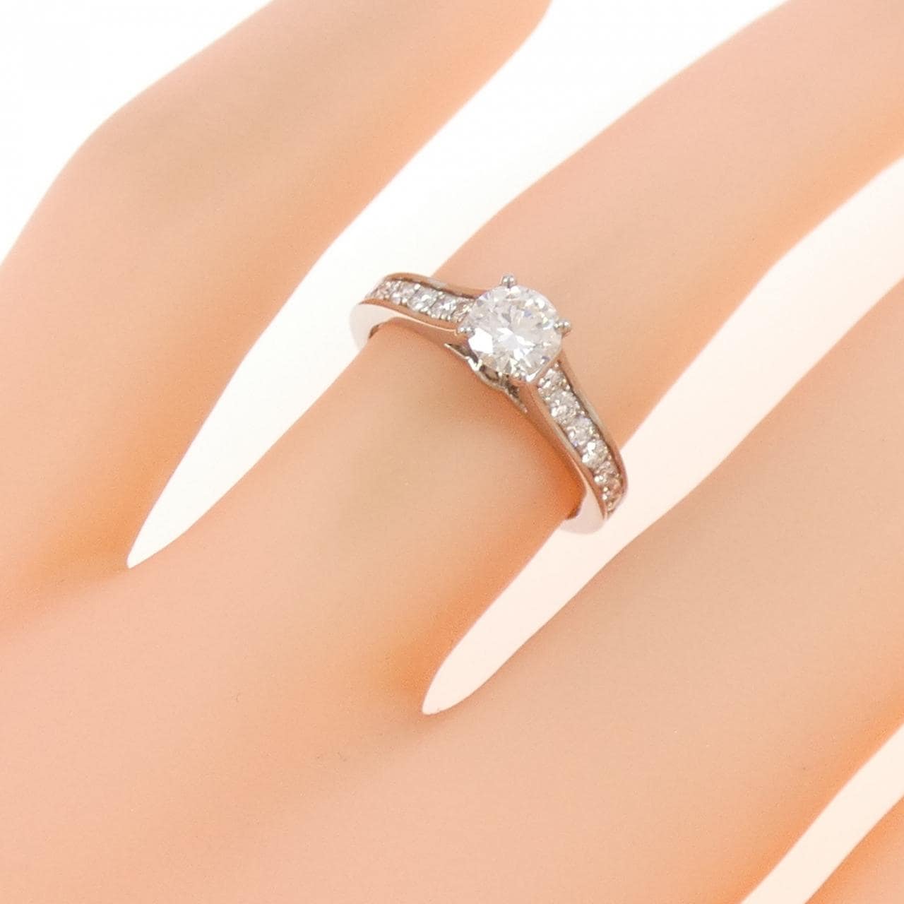 カルティエ 1895 ソリテール リング 0.35CT H VS1 3EXT