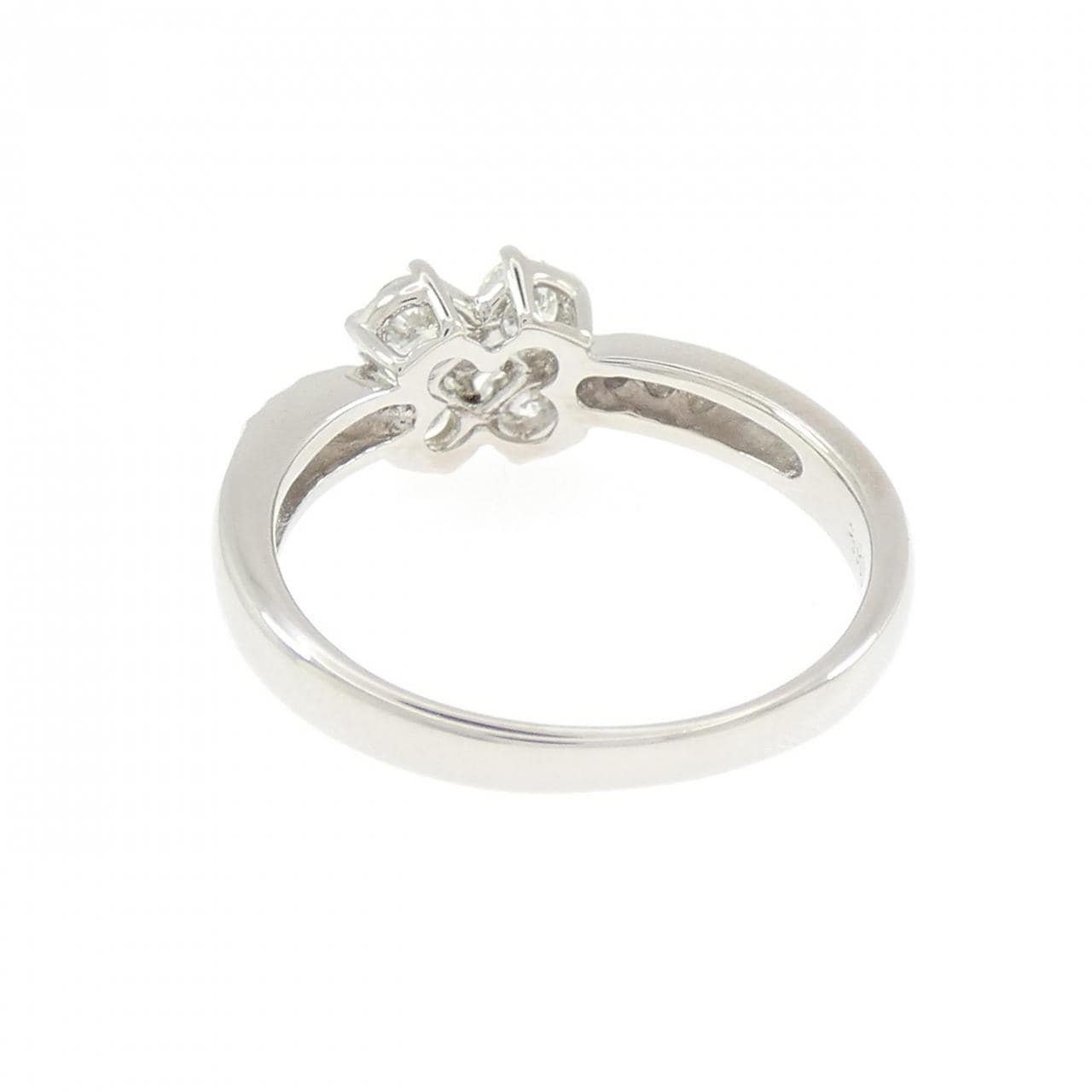 PT900 フラワー ダイヤモンド リング 0.50CT