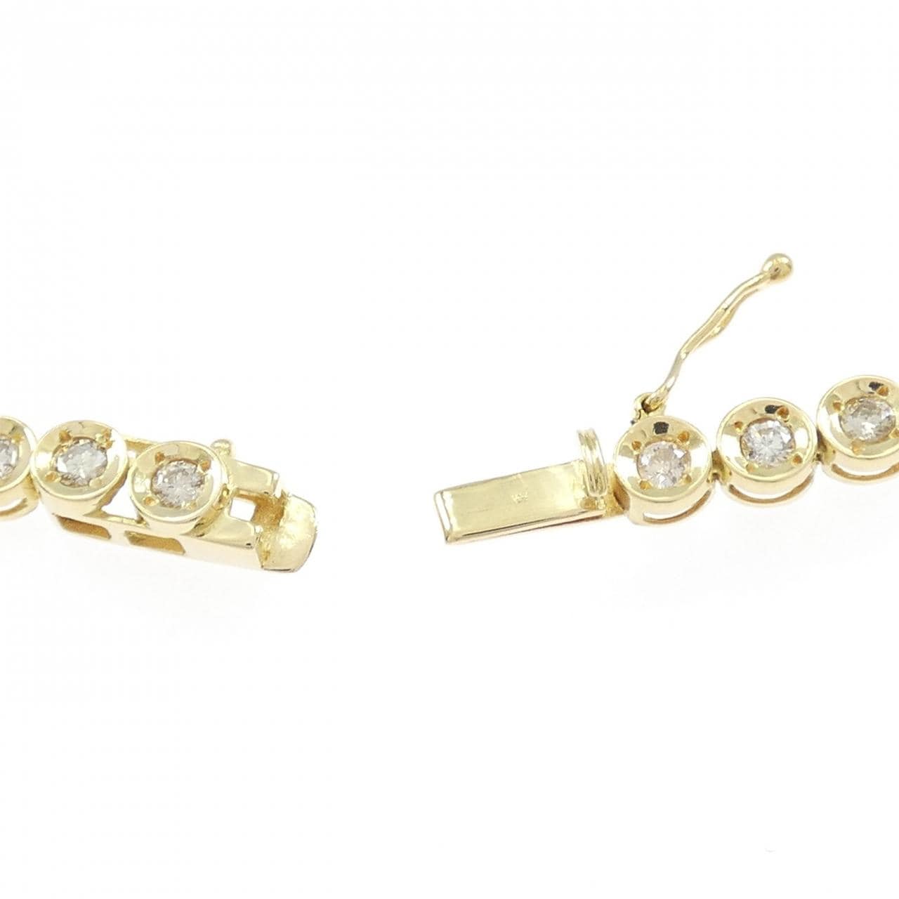 K18YG ダイヤモンド ブレスレット 2.05CT