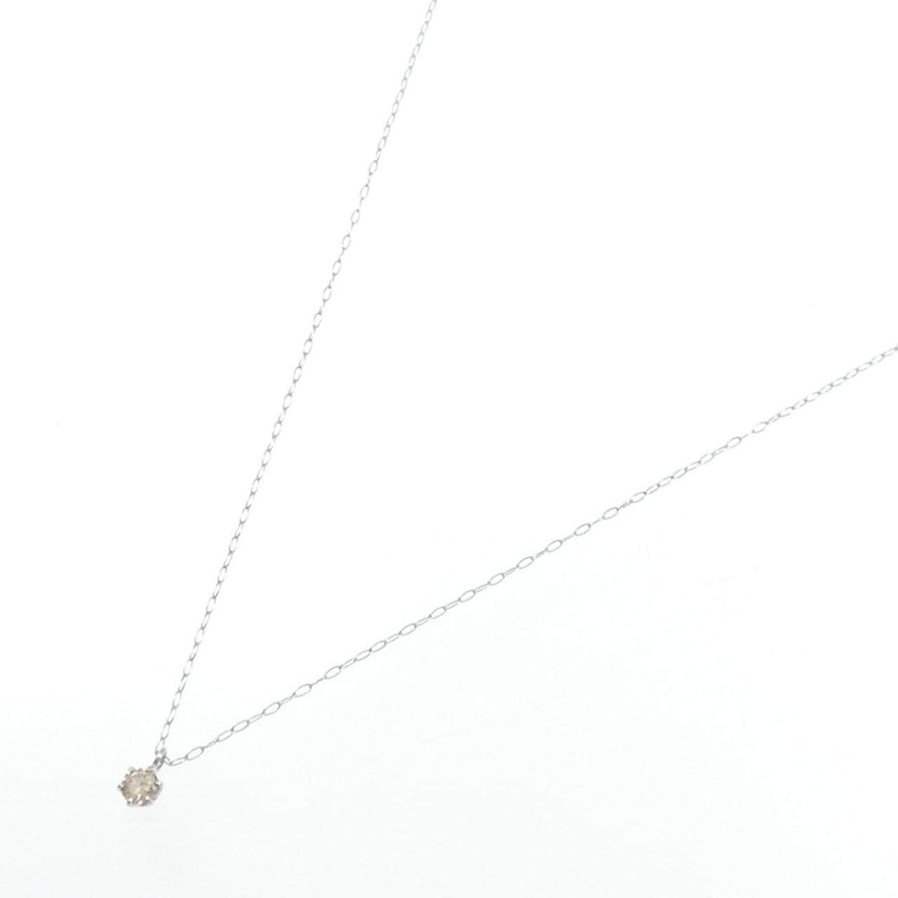 PT850 ソリティア ダイヤモンド ネックレス 0.10CT