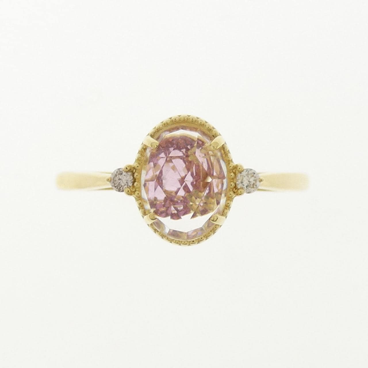 【新品】K18YG カラーストーン リング