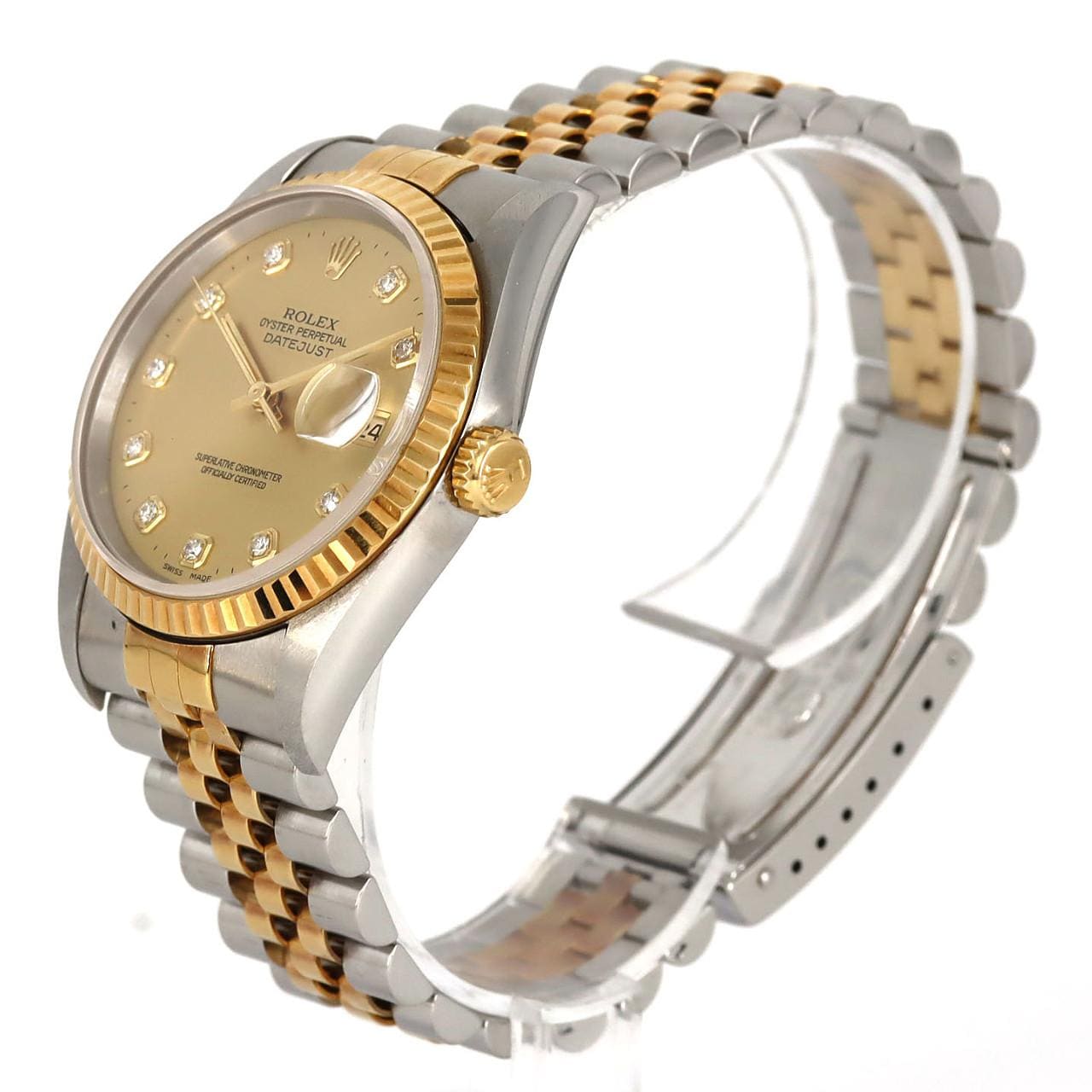 【ノーメンテナンス還元価格】ロレックス デイトジャスト 16233G SSxYG 自動巻 W番