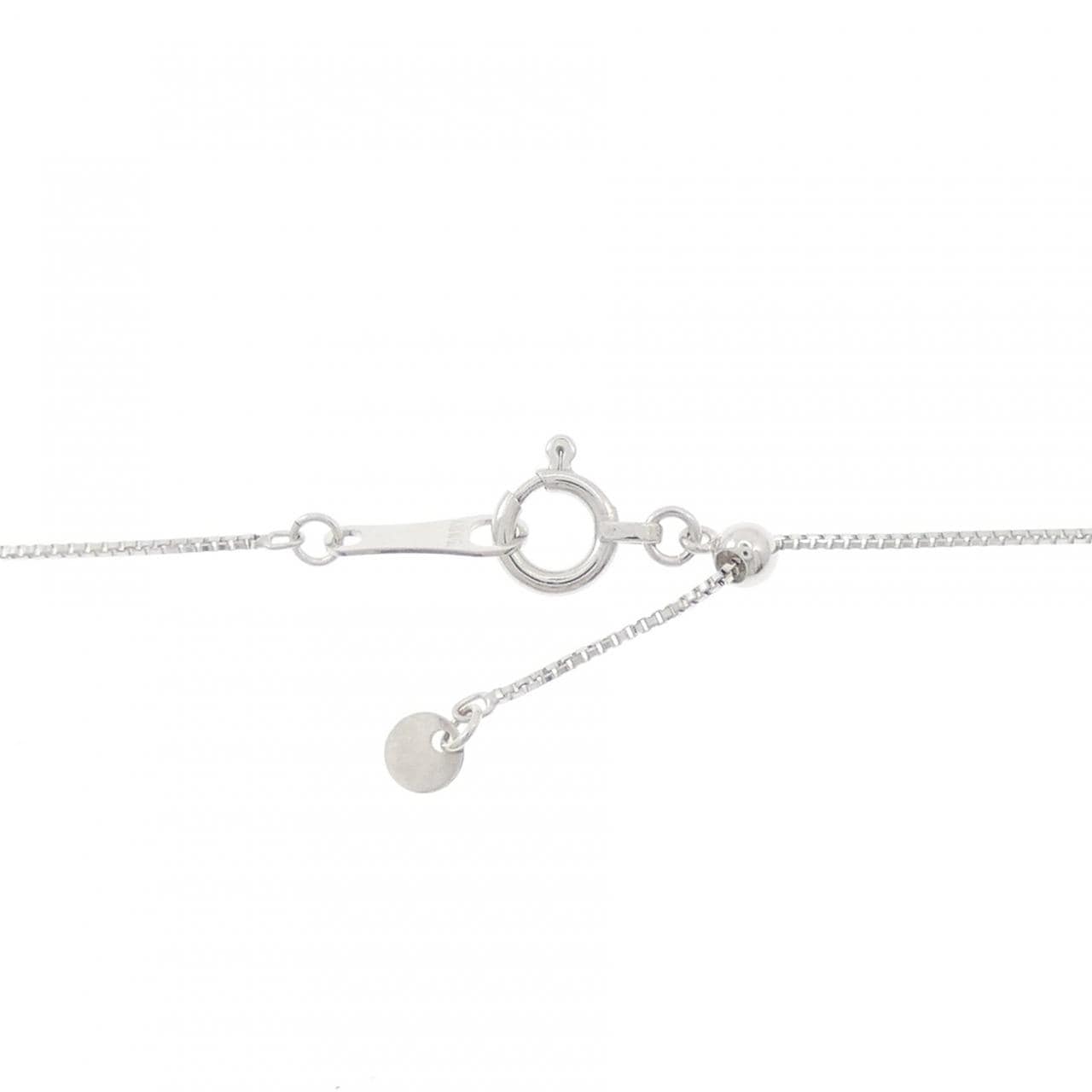 K18WG グリーンガーネット ネックレス 0.43CT