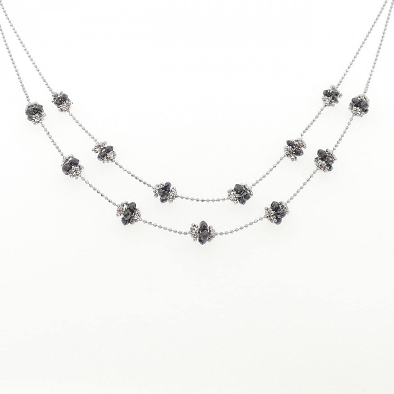K18WG ダイヤモンド ネックレス 5.02CT
