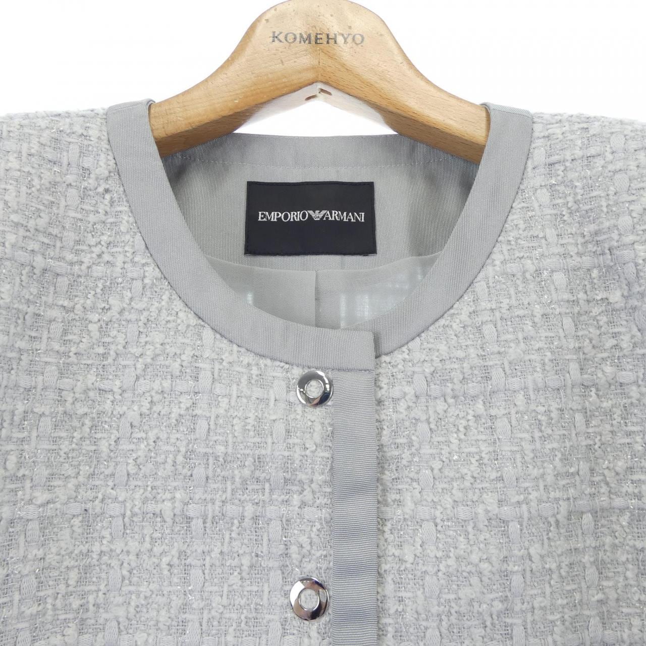 エンポリオアルマーニ EMPORIO ARMANI ノーカラージャケット