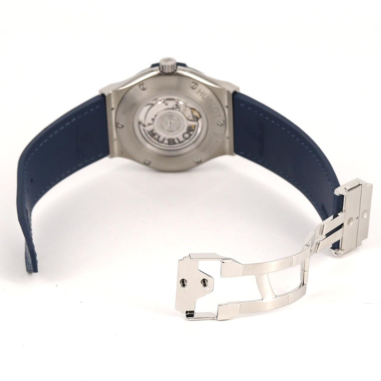 ウブロ クラシックフュージョンチタニウムブルー 511.NX.7170.LR TI 自動巻