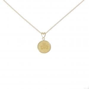 K18(枠)/K18YG コイン ネックレス