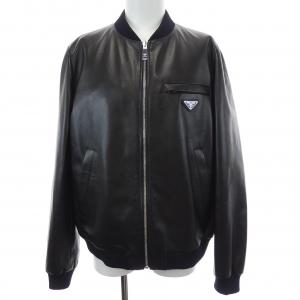 プラダ PRADA トライアングルロゴ UPW280 SOOO 038 レザージャケット