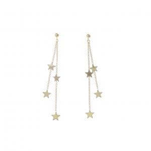 K18YG スター ピアス