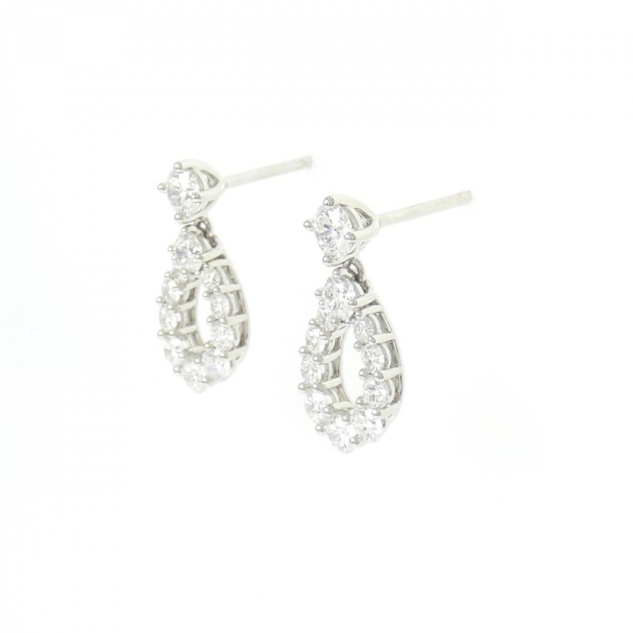 ハリーウィンストン ループ スモール ピアス 0.34CT