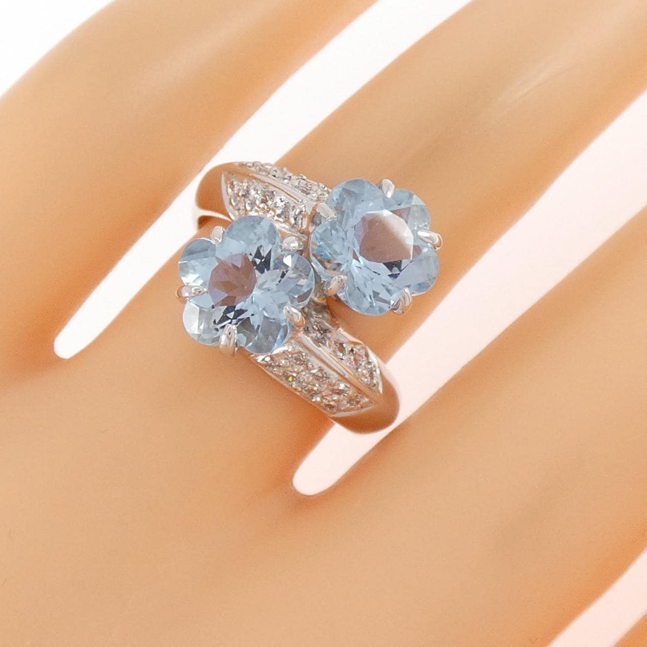 ポンテヴェキオ アクアマリン リング 3.19CT