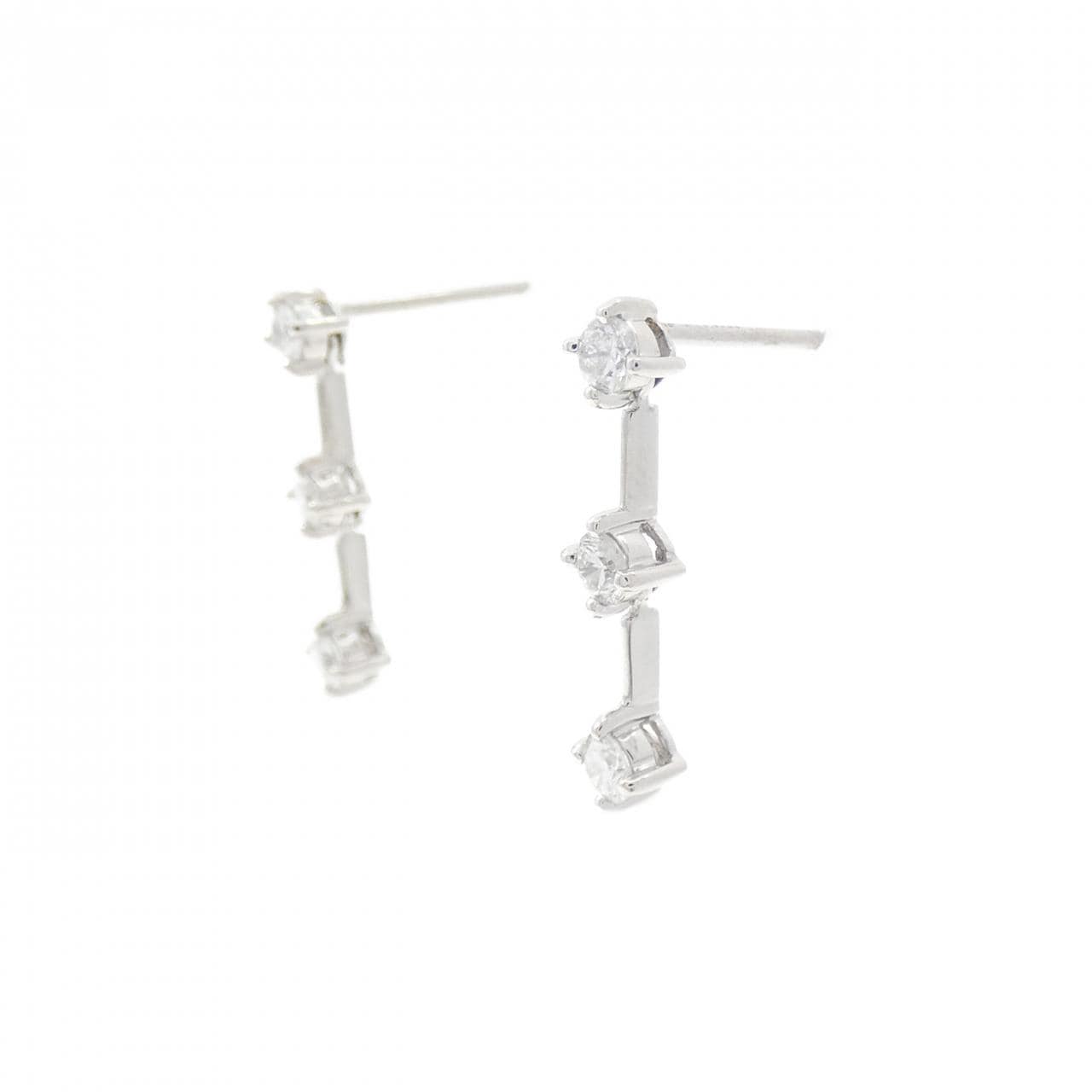 PT900 ダイヤモンド ピアス 0.30CT