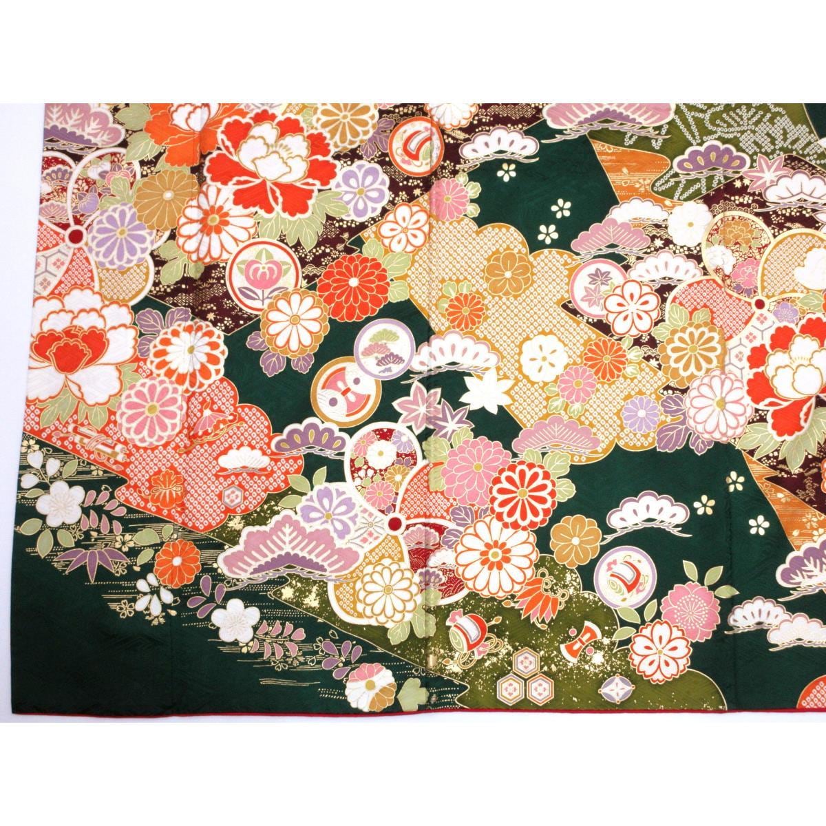 振袖　友禅金彩加工