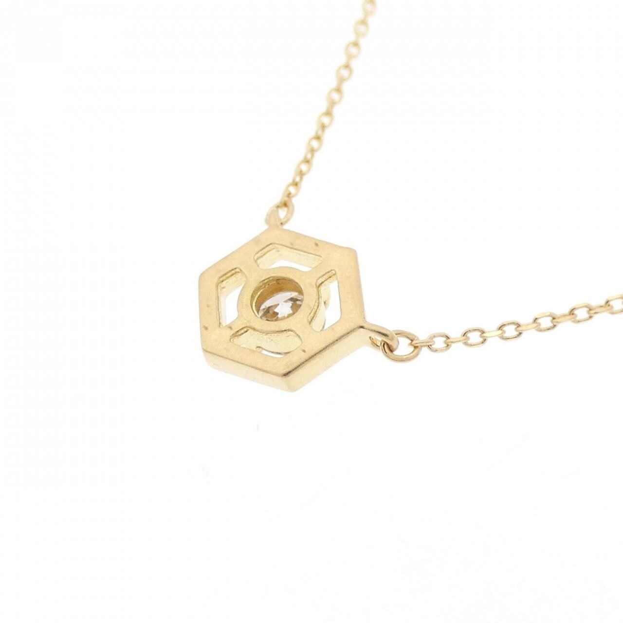 K18YG ダイヤモンド ネックレス 0.08CT