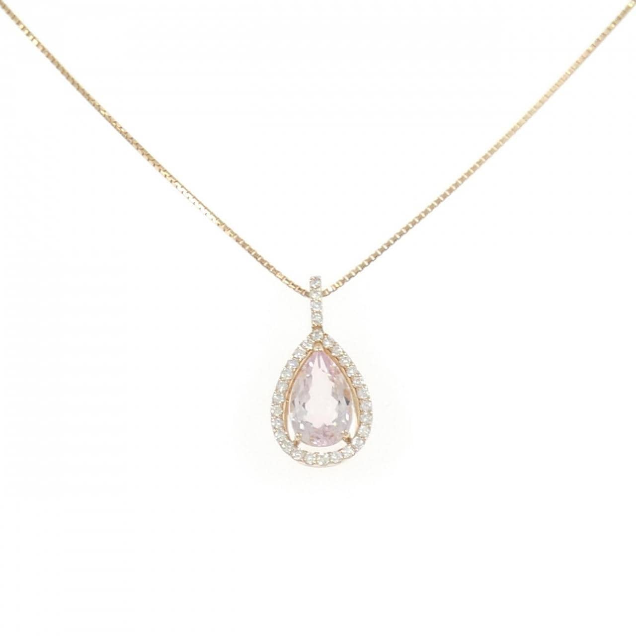 K18PG モルガナイト ネックレス 1.07CT