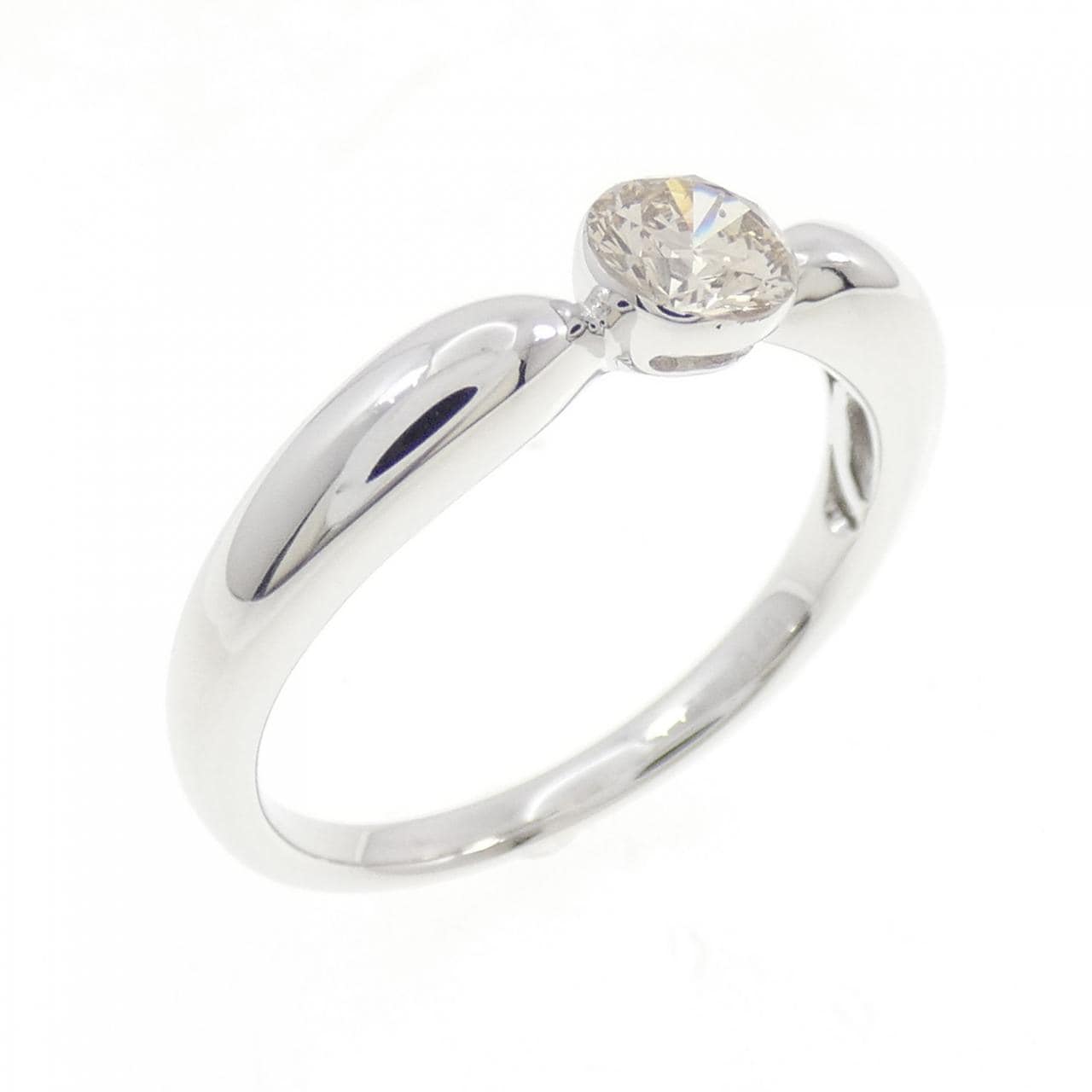 K18WG ダイヤモンド リング 0.40CT