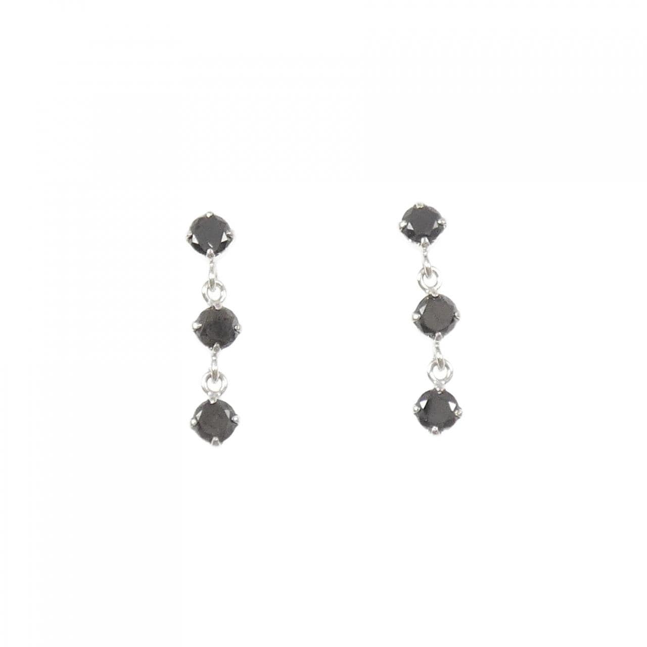 K18WG ダイヤモンド ピアス