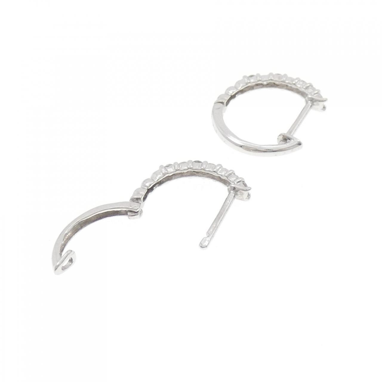K18WG ダイヤモンド ピアス 0.28CT