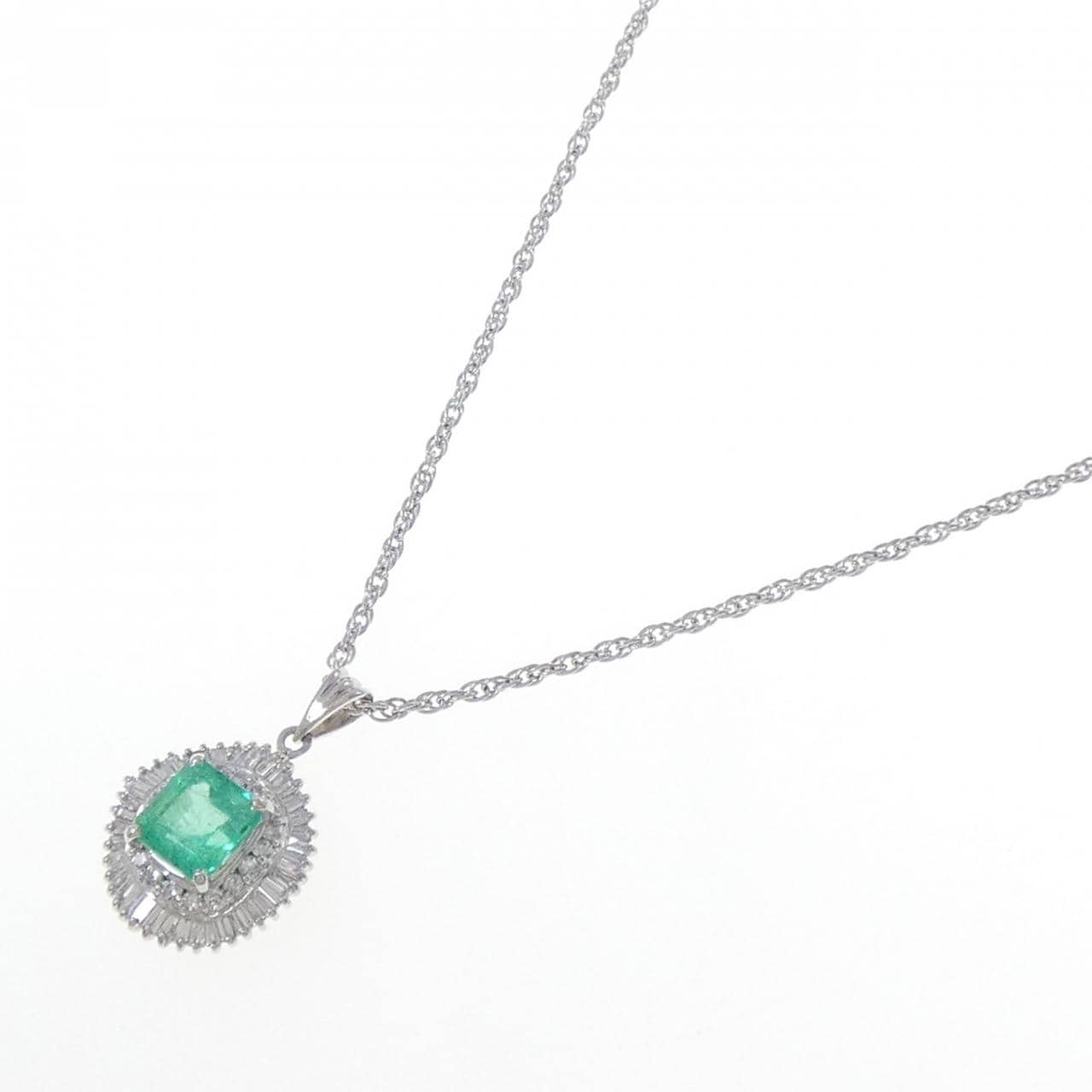 PT/PT850 エメラルド ネックレス 1.88CT