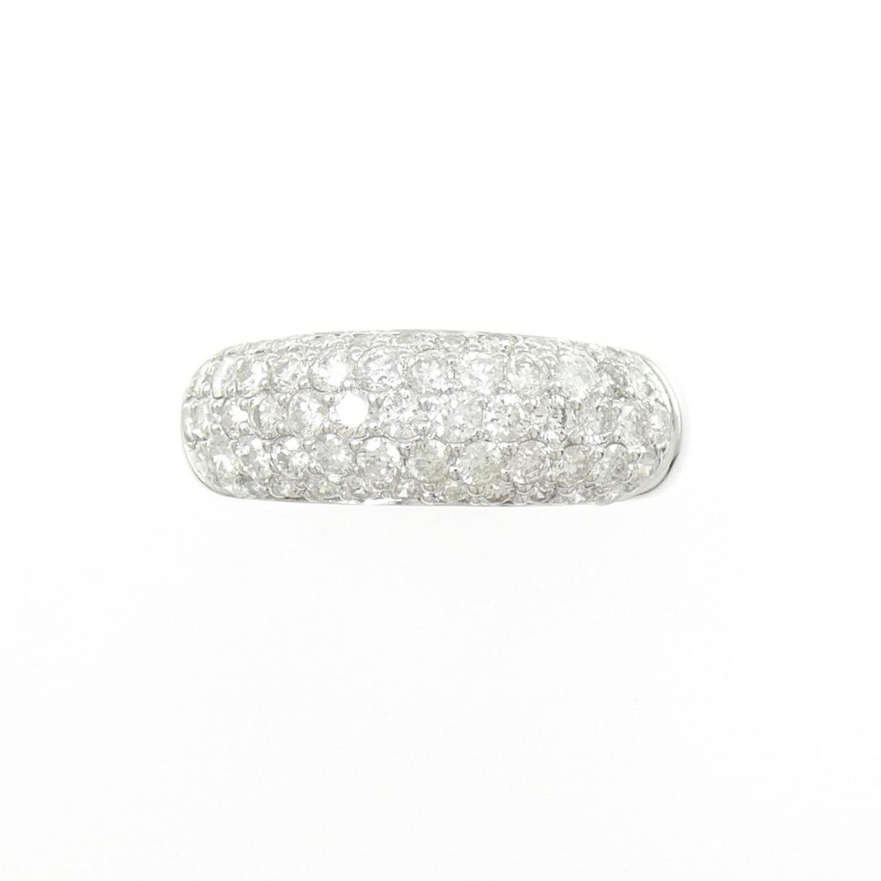 K18WG パヴェ ダイヤモンド リング 1.48CT