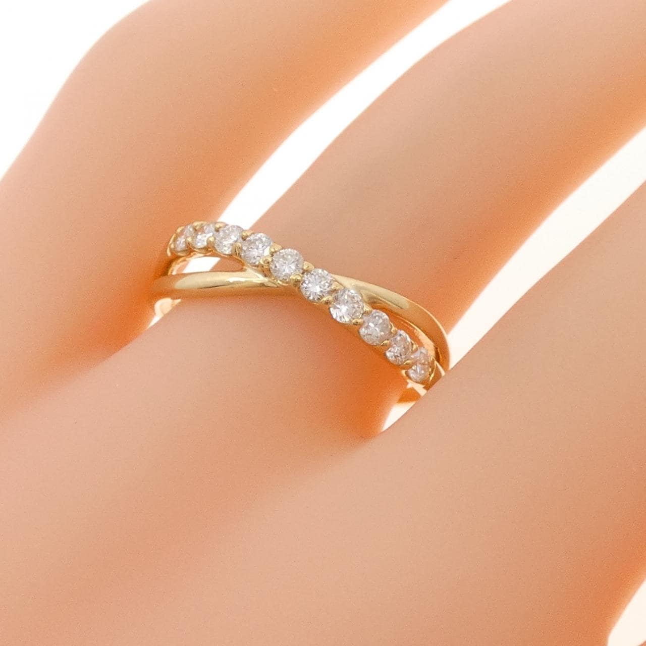 【リメイク】K18YG ダイヤモンド リング 0.30CT