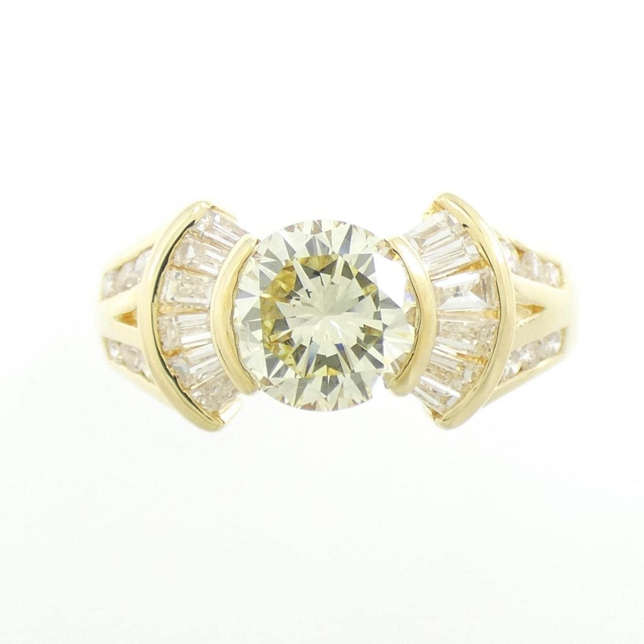 K18YG ダイヤモンド リング 1.066CT