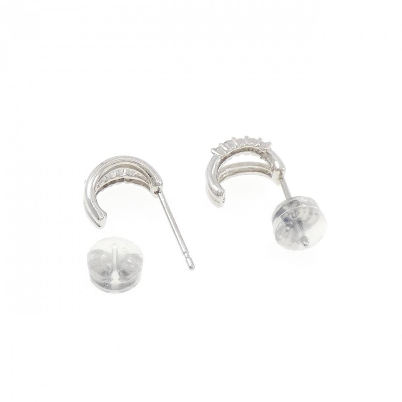 PT900 ダイヤモンド ピアス