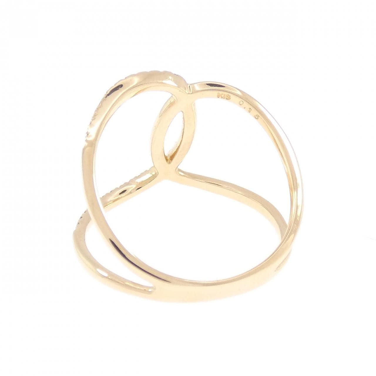 K18YG ダイヤモンド リング 0.15CT