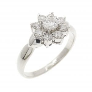 PT900 フラワー ダイヤモンド リング 0.50CT