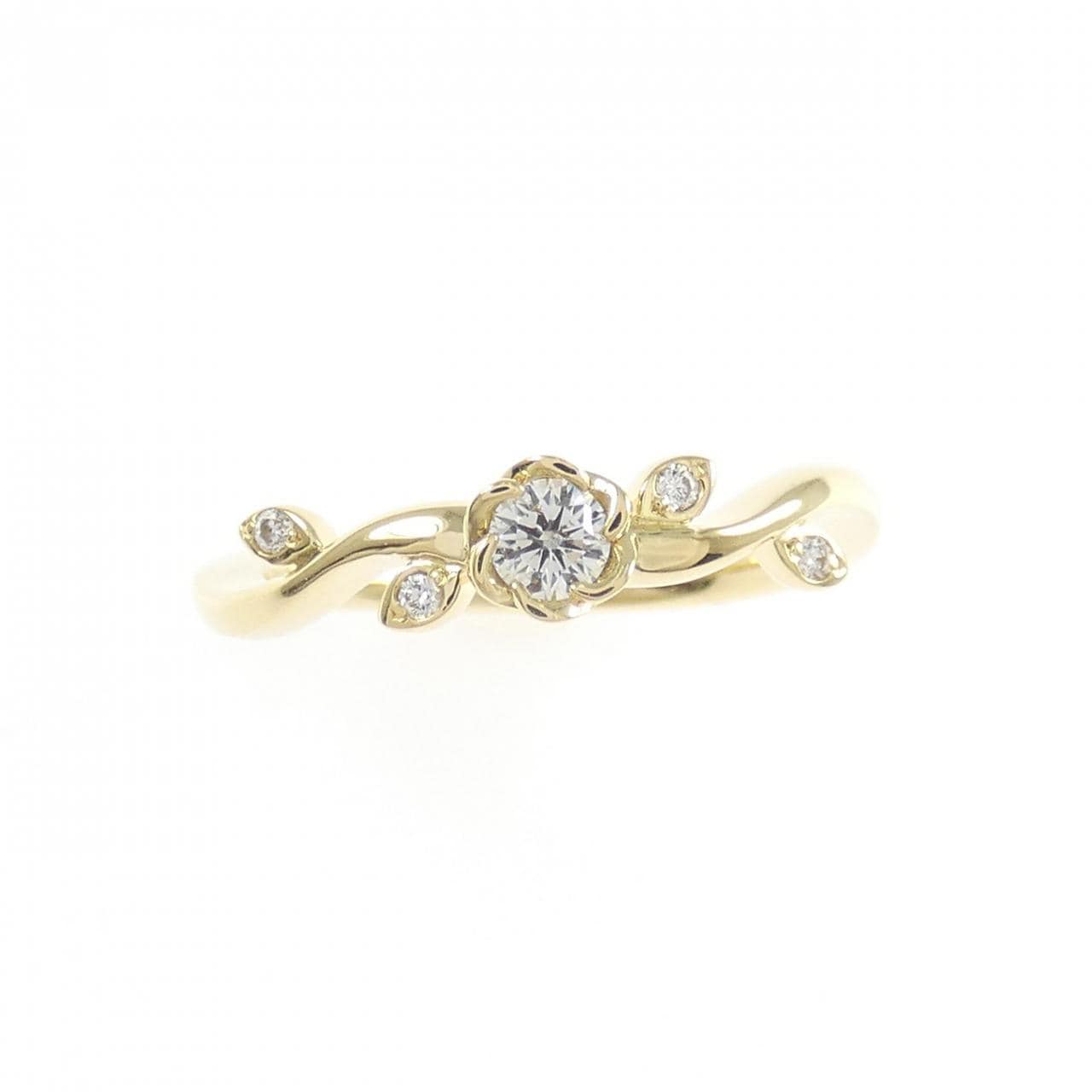 K18YG ダイヤモンド リング 0.09CT