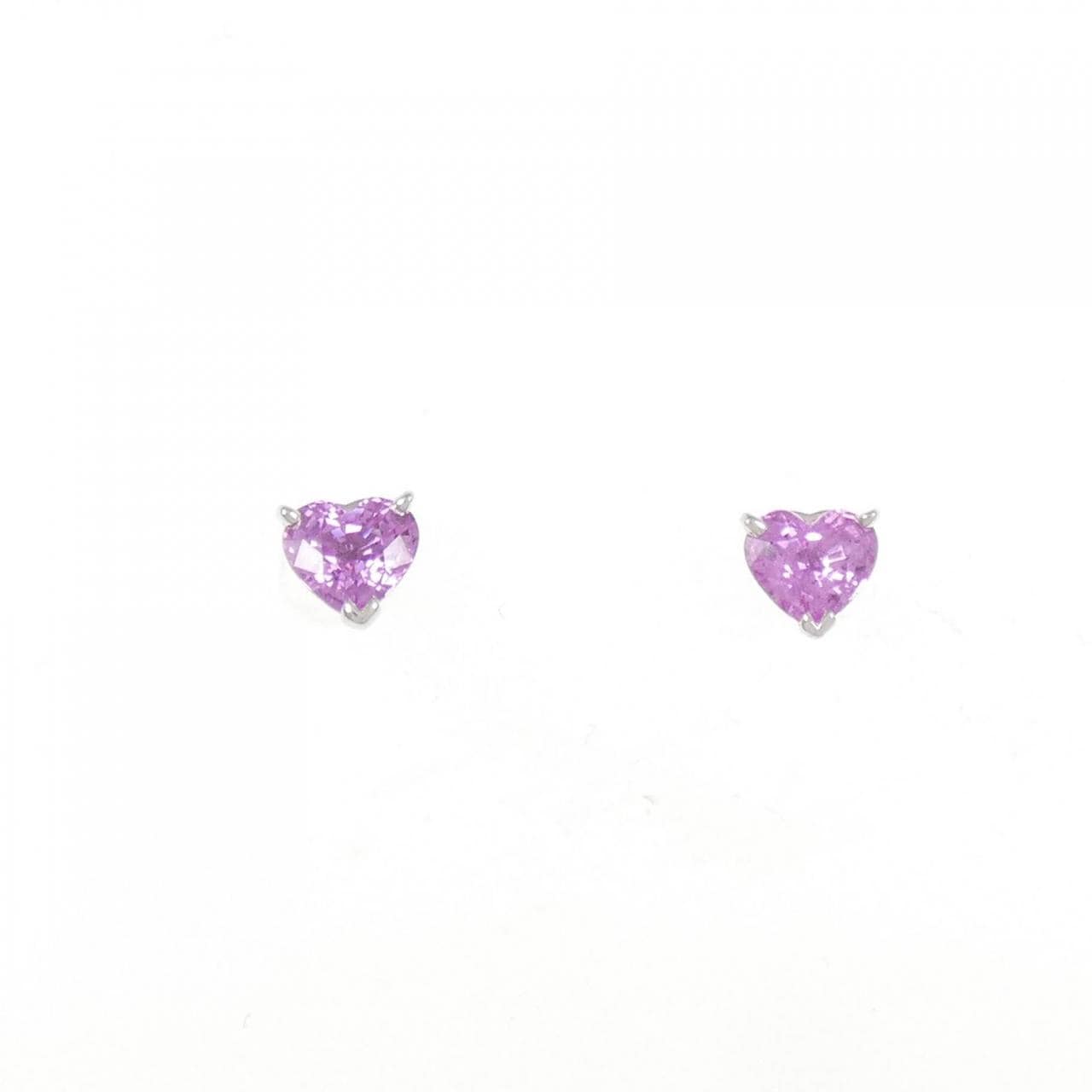 Cartier heart sapphire earrings