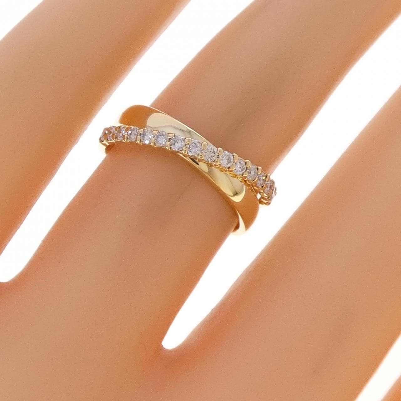 K18YG ダイヤモンド リング 0.24CT