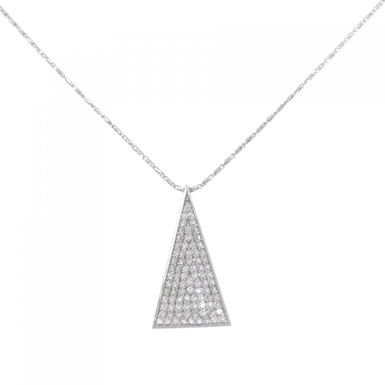 K18WG/750WG Diamond necklace 0.70CT