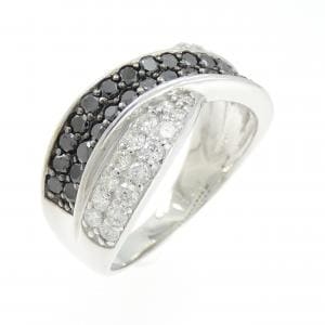 K18WG/K18BG ダイヤモンド リング 1.00CT