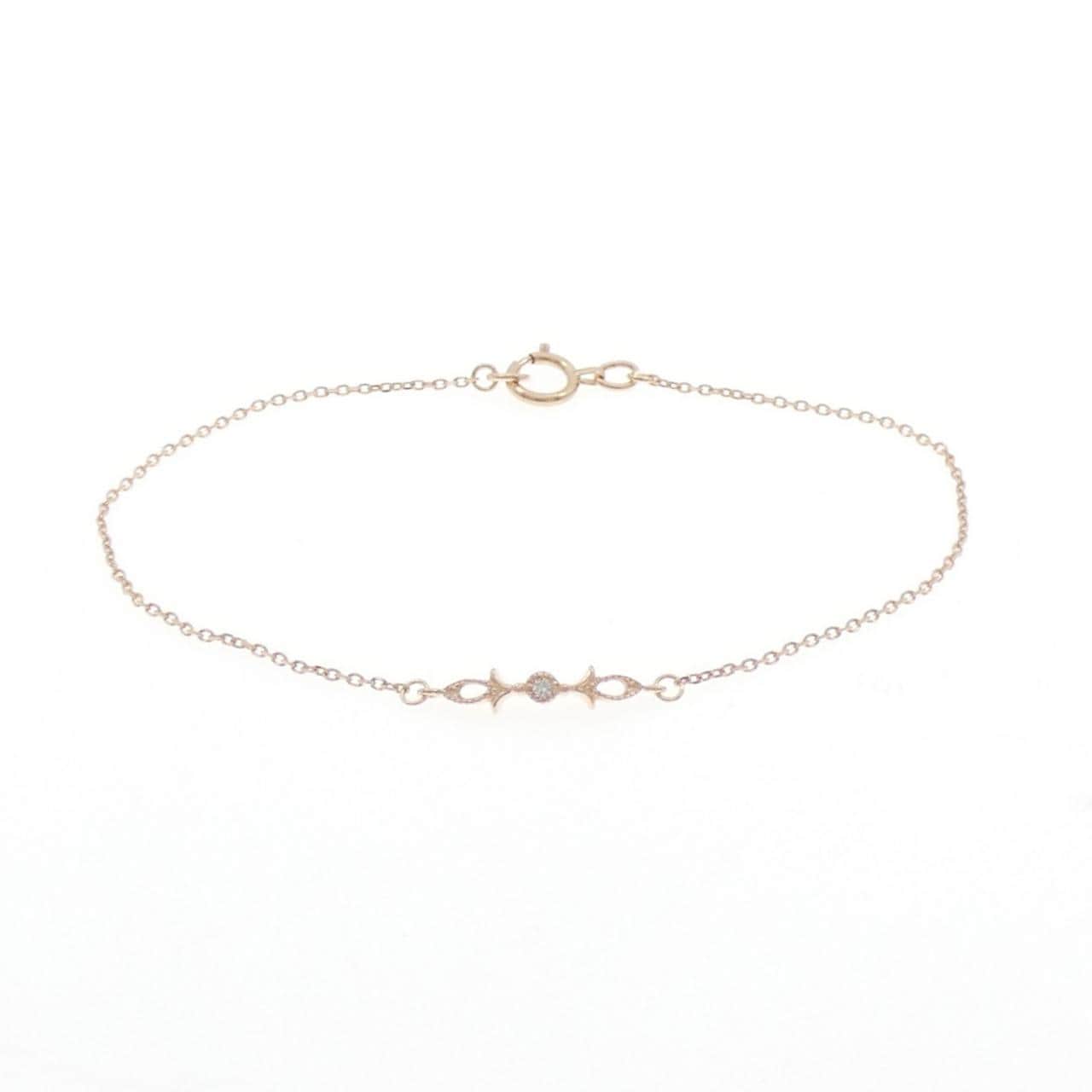 K10PG ダイヤモンド ブレスレット 0.014CT