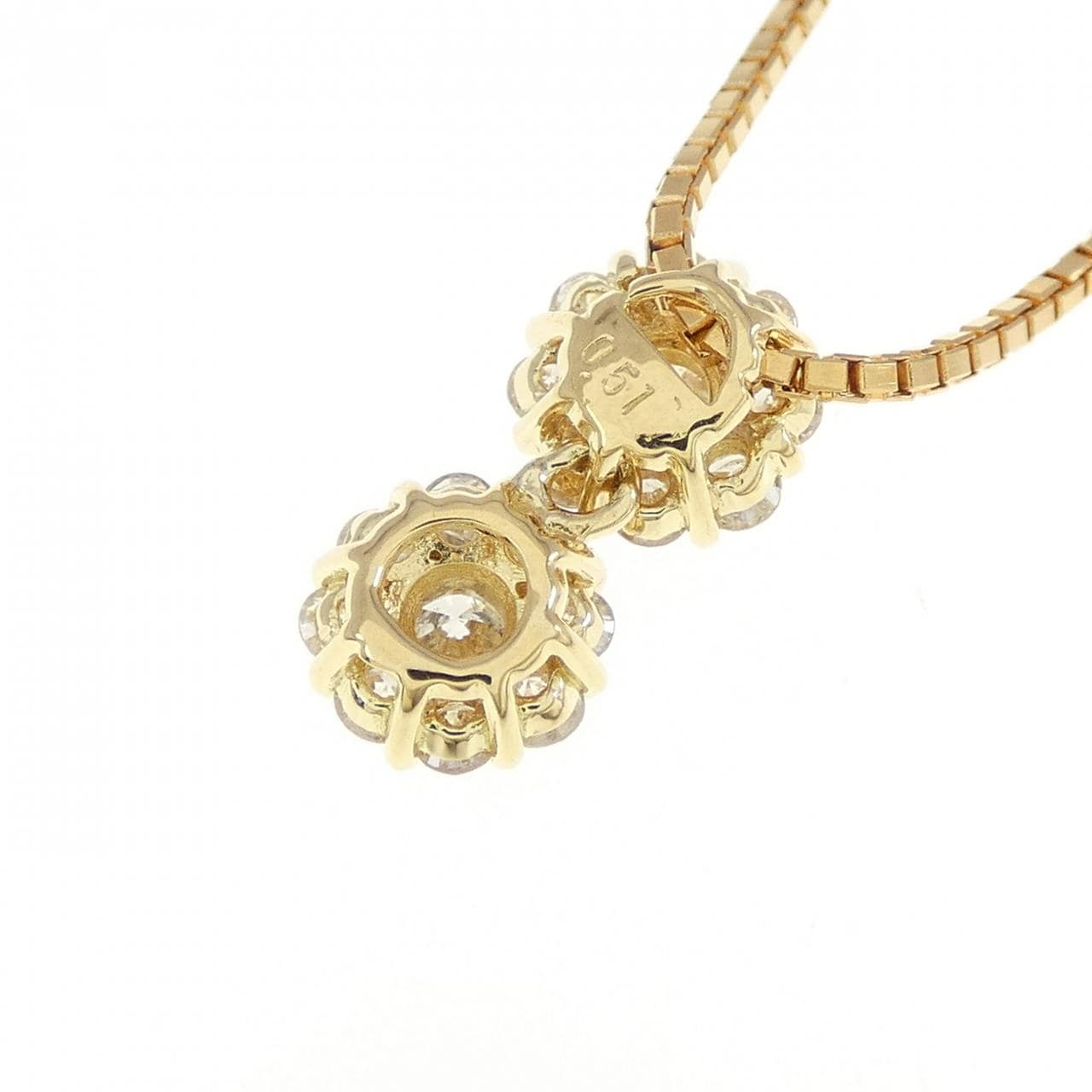 K18YG ダイヤモンド ネックレス 0.51CT