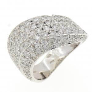 K18WG パヴェ ダイヤモンド リング 2.50CT