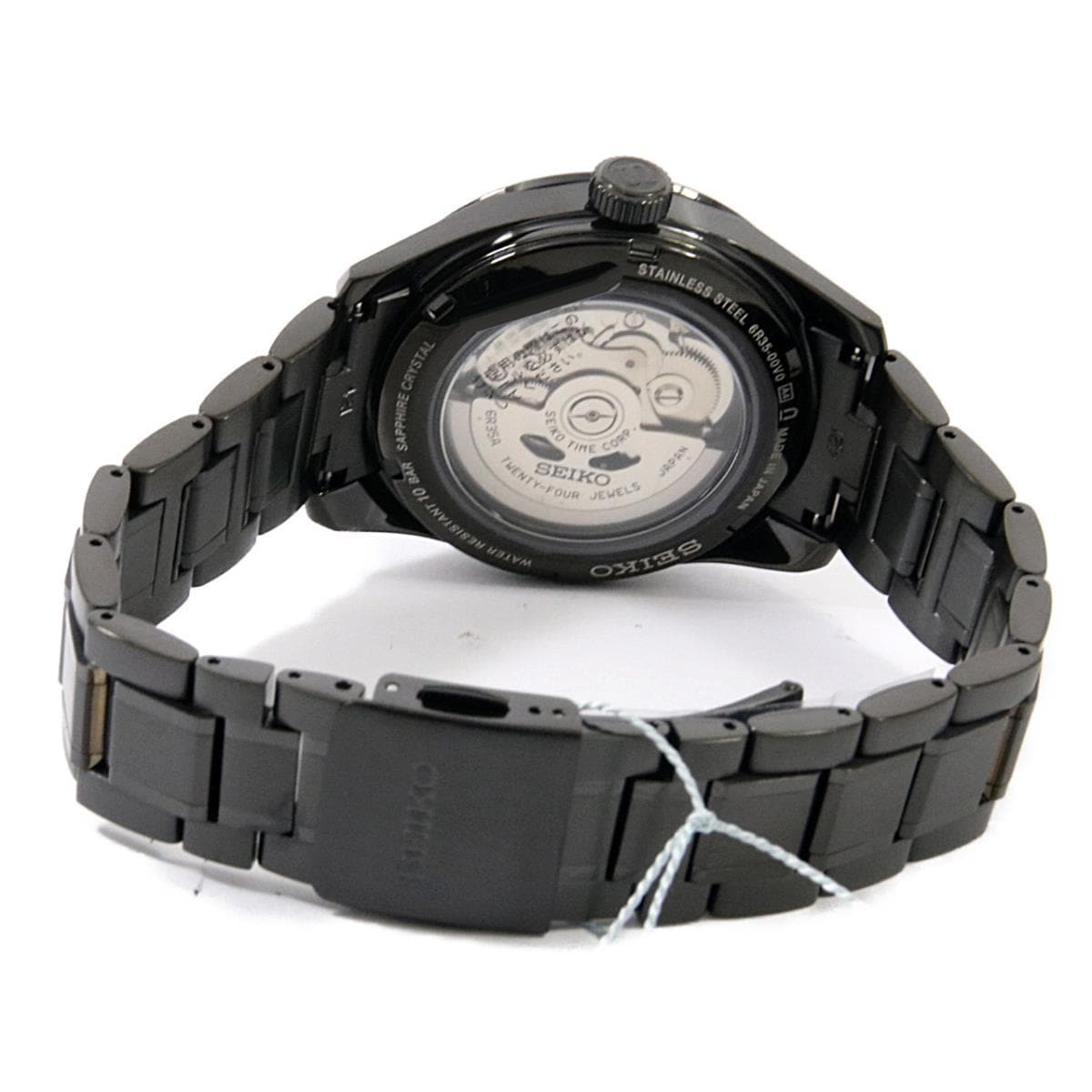 話題の行列 セイコー SEIKO プレザージュ コアショップ専用モデル SARX091 6R35-00V0 未使用 硬質コーティング 黒 バー メンズ  腕時計自動巻き ブラック 