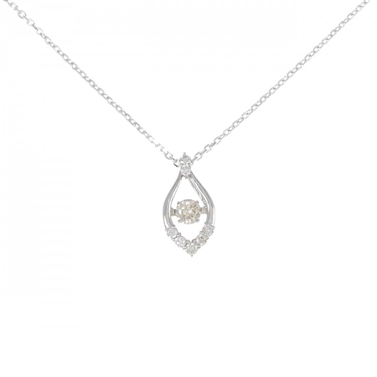 PT/K18WG Diamond Necklace 0.20CT