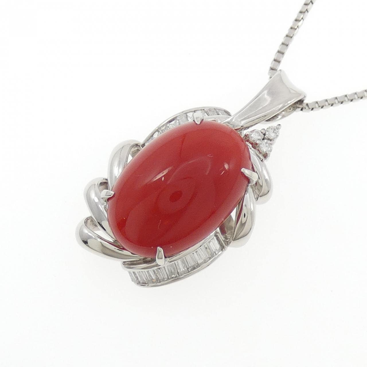 PT900/PT850 サンゴ ネックレス