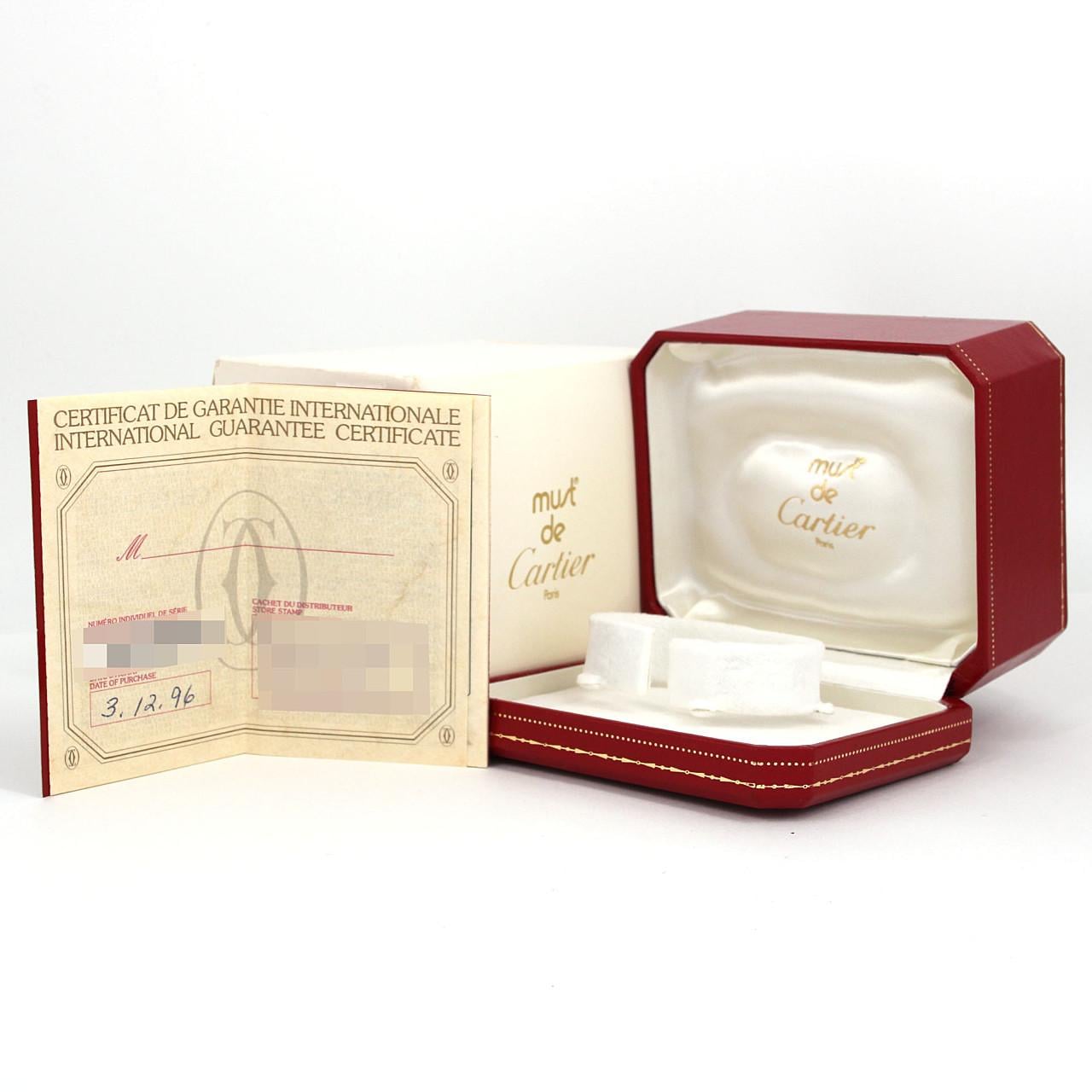 【ノーメンテナンス還元価格】カルティエ マストVLC GP W1006554 GP クォーツ