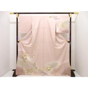 【未使用品】訪問着　友禅金彩加工　ボカシ染　身幅Ｌ寸