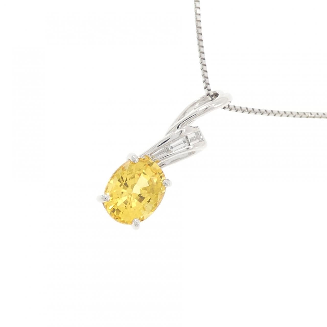 K18WG サファイヤ ネックレス 1.58CT