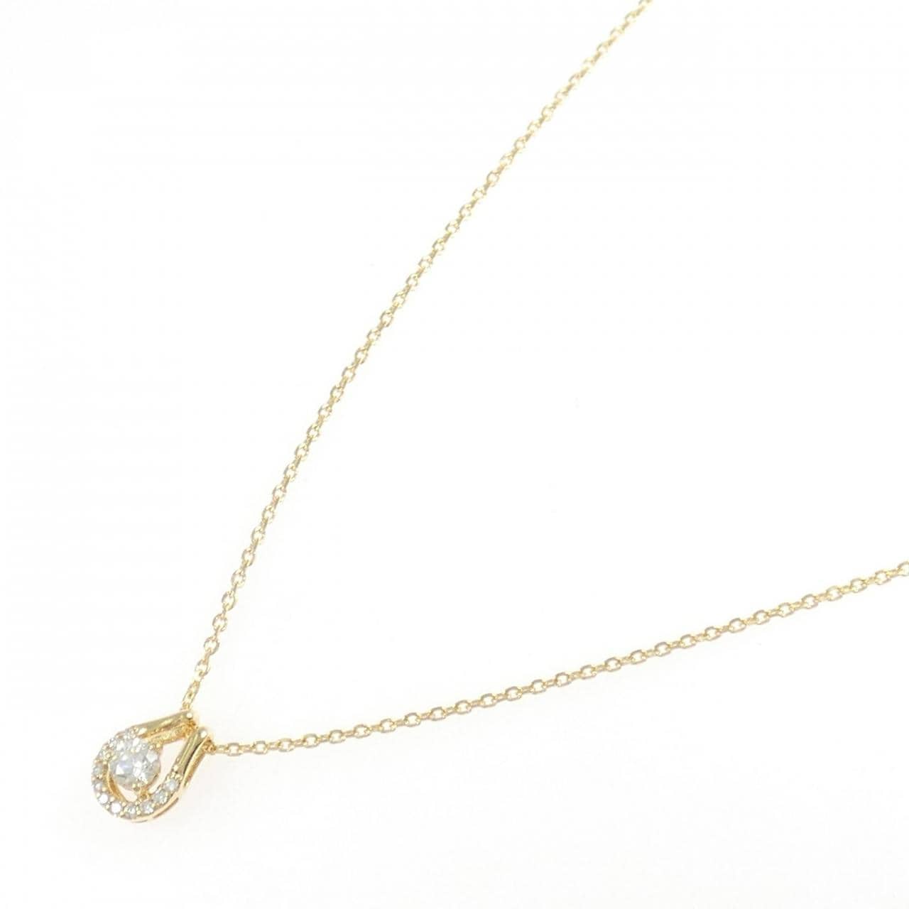 K18YG ダイヤモンド ネックレス 0.162CT