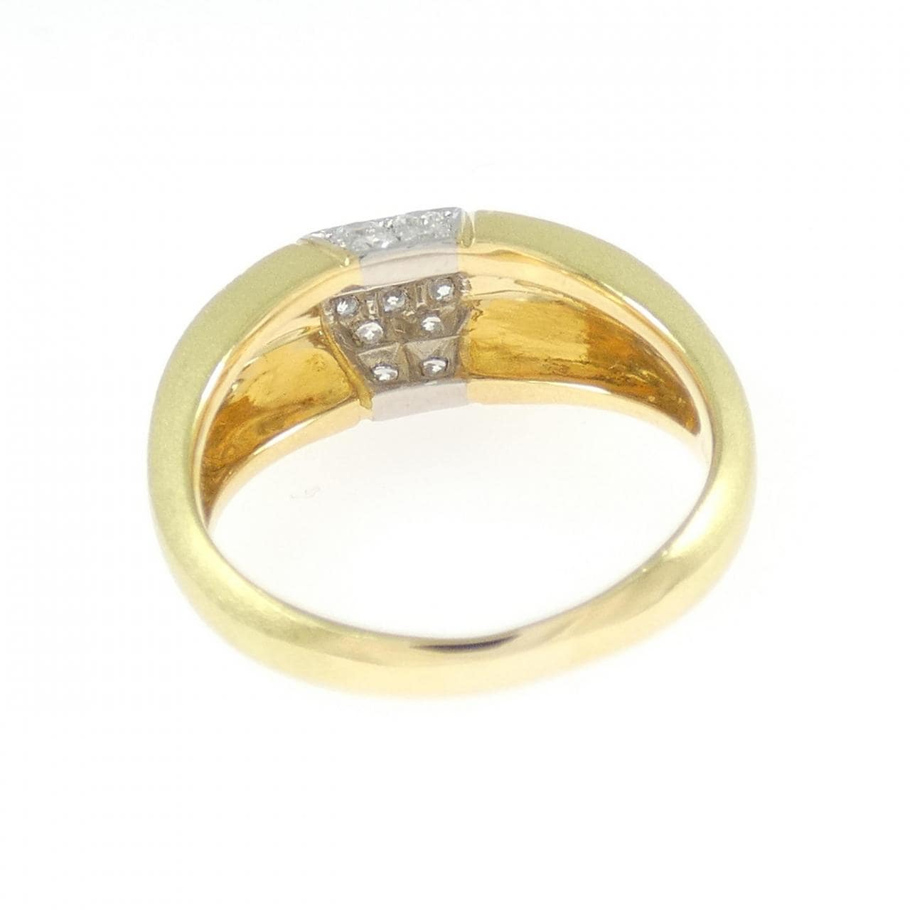 K18YG/PT900 ダイヤモンド リング 0.41CT